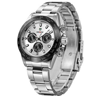 WEIDE 3309 Fashion stainless steel waterproof watch?White? (Intl)  