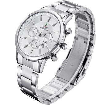 WEIDE 3312 Fashion stainless steel waterproof watch?White? (Intl)  