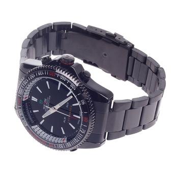 WEIDE WH-903 Men's Quartz & LED Dual Time Display Sport Wrist Watch - Black (1 x CR2016)  