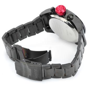 WEIDE WH2310 Sports LED Digital + Analog Quartz Wrist Watch for Men Black  