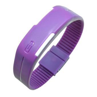Watch - Jam Tangan LED Gelang Sport No Logo - Purple  