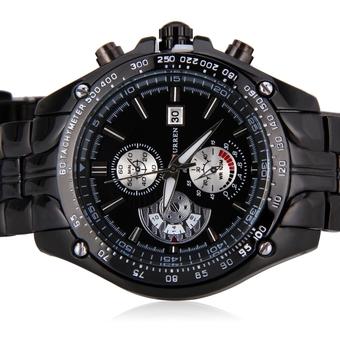 Waterproof Curren Chronometer Watch Black (Intl)  