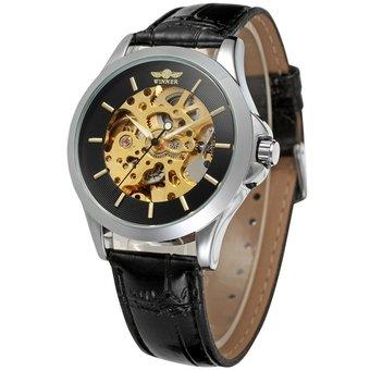 Winner Men's Leather Automatic Wrist Watch WRG8034M3S5 (Intl)  