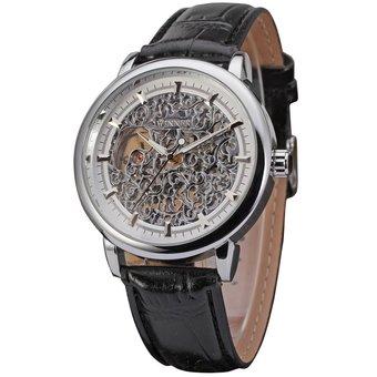 Winner Men's Leather Mechanical Watch WRG8007M3S2 (Intl)  