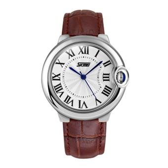 Woman's Retro Quartz Watch With Water Resistant Fashion Wristwatch(Brown)(INTL)  