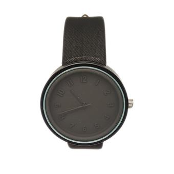Women's Faux Leather Soft strap Watch (Black) (Intl)  