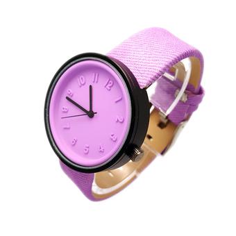 Women's Faux Leather Soft strap Watch (Purple) (Intl)  