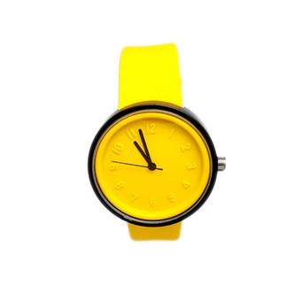 Women's Faux Leather Soft strap Watch (Yellow) (Intl)  