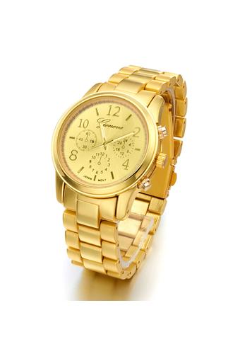 Women's Gold Stainless Steel Strap Watch  