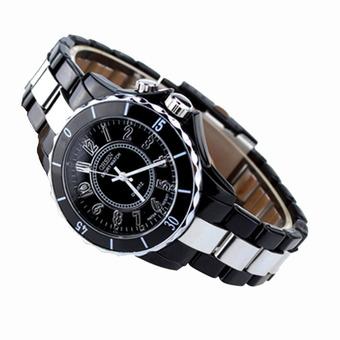Women's Luxury Waterproof Sports Watches Multi-color Led Light Clock Watch Black (Intl)  