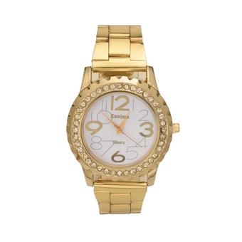 Yika Lovers Fashion Genuine Luxury Famous Brand Quartz Watch (Gold) (Intl)  