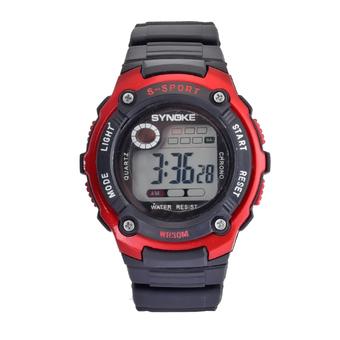 Yika Men Mens Analog Digital #S Waterproof Military wrist Watch (Red) (Intl)  