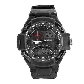 Yika Product details of Waterproof Digital LED Multi-function Military Sports Watch (Black) (Intl)  