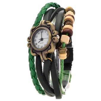 Yika Women Butterfly Bracelet Quartz Wrist Watch (Green) (Intl)  