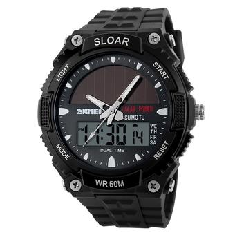 Yika Wrist Watch Sport Watches Men's Luxury Outdoor Water-Resistant LCD Watch (Black) (Intl)  