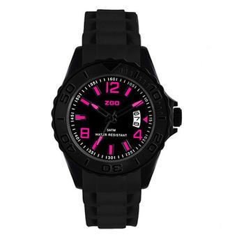 ZGO A534Z-X Sport Watch - Hitam-Pink - Strap Rubber  