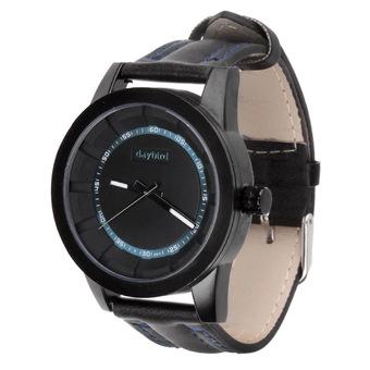 ZUNCLE 3971 Men's Fashionable Quartz PU Band Waterproof Wrist Watch –Black+Blue (Intl)  