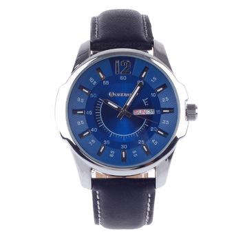 ZUNCLE Fashionable Simple Calendar Men's Quartz Analog Wrist Watch(Blue)  