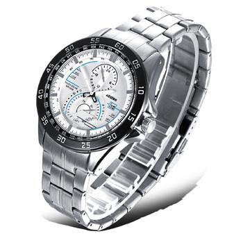ZUNCLE Men Trendy Steel Wristwatch Quartz Watch(White)  