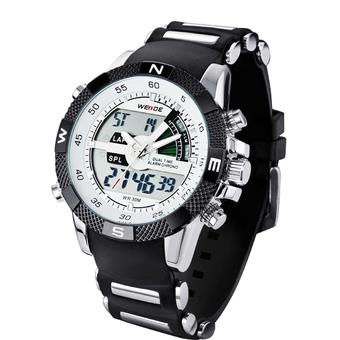 ZUNCLE Men's Resin Band Quartz Digital Analog Wrist Watch(White)  