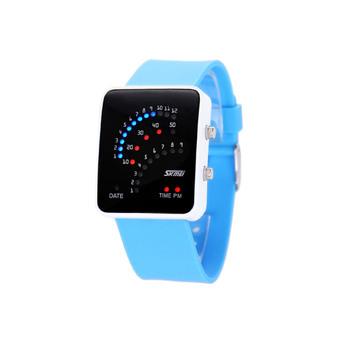 ZUNCLE SKMEI Couple Touch LED Fashion Watch (Light Blue)  