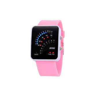 ZUNCLE SKMEI Couple Touch LED Fashion Watch (Pink)  