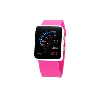 ZUNCLE SKMEI Couple Touch LED Fashion Watch (Rose Red)  