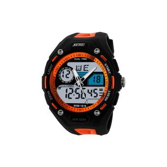 ZUNCLE SKMEI Women/Men Waterproof Outdoor sports Noctilucent Watch (Orange)  