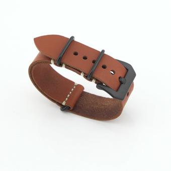 eMyly Leather Replacement Watch Band Strap Belt 24mm For Man or Woman(Coffee Color)  