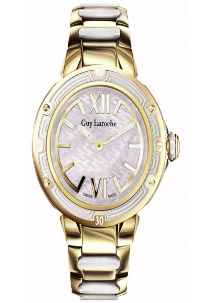 guy laroche swiss made GL6218-04 - jam tangan wanita - stainlles stell - gold