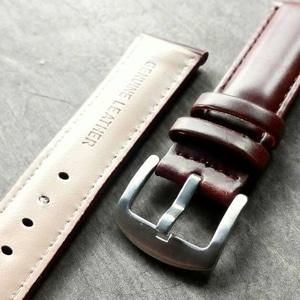 (LS-G002) TALI KULIT JAM TANGAN COKLAT 22mm - Genuine Leather
