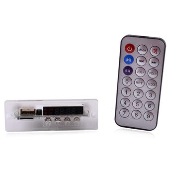 1.0" LED MP3 Player Module w/ FM/ USB/Mini USB/TF/Remote Controller - Black (12V) (Intl)  