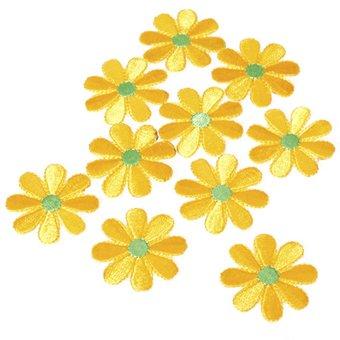 10 pcs Embroidered Applique Flower Patches Sewing Craft Decoration (Intl)  