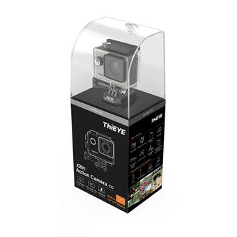 1080P 60fps WiFi Sports Action Camera 12MP Waterproof Dustproof Shake Proof (Silver)  