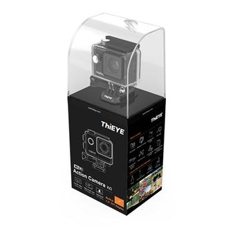 1080P 60fps WiFi Sports Action Camera 12MP Waterproof Dustproof Shake Proof (Black)  