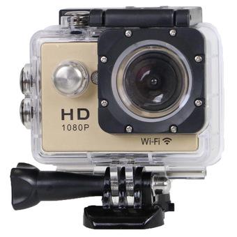 1080P WIFI 2.0” Screen Waterproof Action Camera for Sport (Gold) (Intl)  