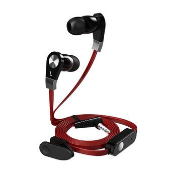 3.5mm In Ear Earphone with Microphone Stereo Earbud (Red) (Intl)  