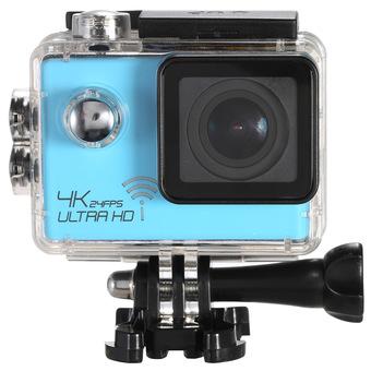 4K 24FPS 1080P 60FPS Full HD DV 16MP 2.0" Screen Wifi Waterproof 30M 170° Wide Angle Outdoor Action Sports Camera Camcorder Digital Cam Video Car (Blue) (Intl)  