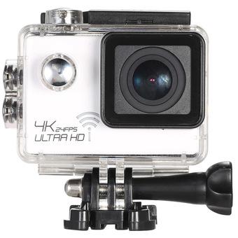 4K 24FPS 1080P 60FPS Full HD DV 16MP 2.0" Screen Wifi Waterproof 30M 170° Wide Angle Outdoor Action Sports Camera Camcorder Digital Cam Video Car (White) (Intl)  