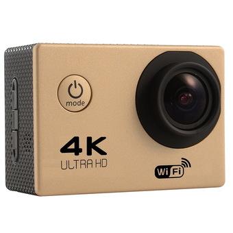 4K UltraHD WIFI Waterproof Action Camera Gold (Intl)  