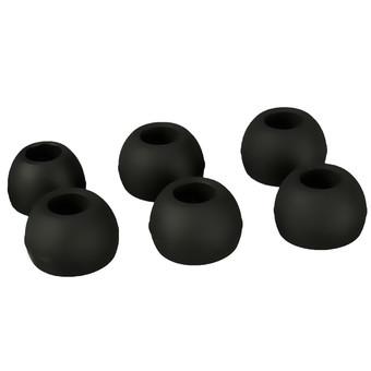 6Pcs Silicone Earbuds for Sennheiser S/M/L (Black) (Intl)  