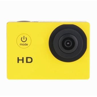 720P 1.5” Screen Waterproof Action Camera for Sport Yellow (Intl)  
