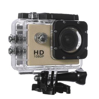 720P 20FPS Action Cameras With Waterproof Case motorcycle Sport DV Camcorder - Gold Color (Intl)  