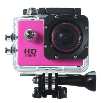 720P 20FPS Action Cameras With Waterproof Case motorcycle Sport DV Camcorder - Pink Color (Intl)  