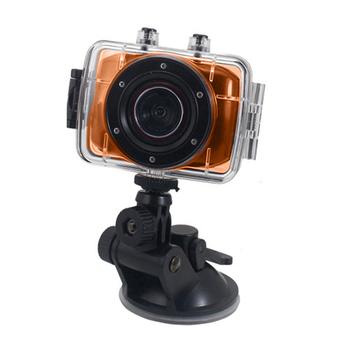 720P HD Sport Action Camera Waterproof High Definition Camcorder - Gold  