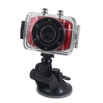 720P HD Sport Action Camera Waterproof High Definition Camcorder - Red  