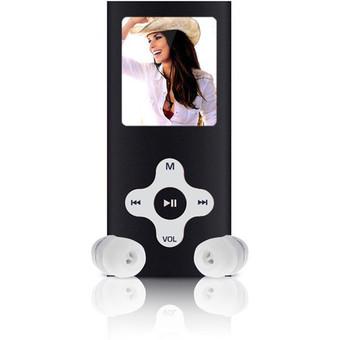 8GB Slim Digital MP3 MP4 Player 1.8" LCD Screen FM Radio Video Games Movie New (Black) (Intl)  