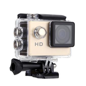 A7 HD 720P Sport Mini DV Action Camera 2.0" LCD 90° Wide Angle Lens 30M Waterproof (Gold)  