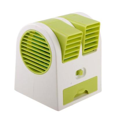 AC Duduk Aroma Therapi Portable Fragrance Handy Cooler - Kipas Angin Fan Portable Desktop Mini - Hijau
