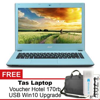 ACER Office Laptop ASPIRE E5-473-31HH Windows 8 Original + Gratis Tas Laptop + Voucher Hotel 170rb + USB Self Upgrade Windows 10  